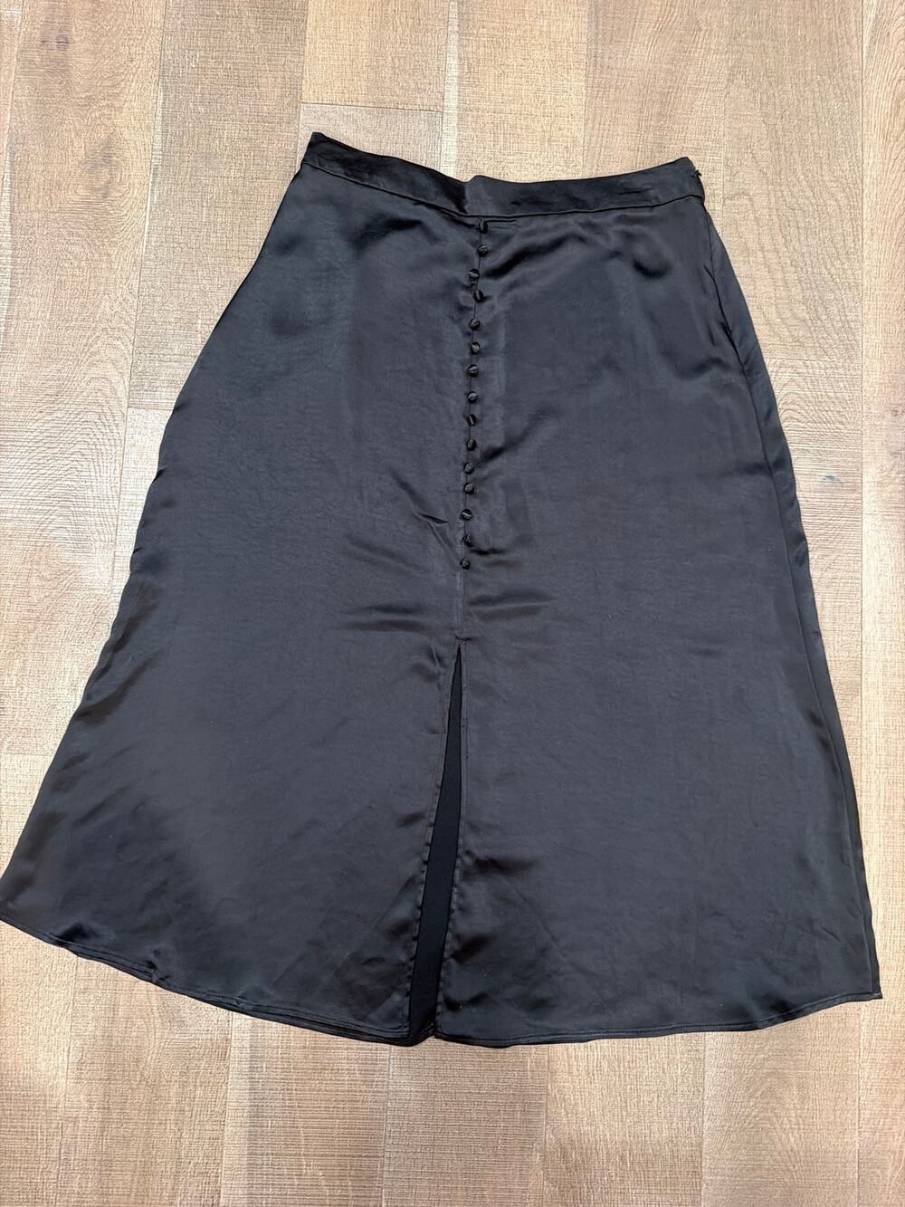 Halogen Black Maxi Skirt with beautiful buttons down the front